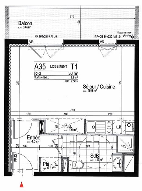 Immo80 – L'immobilier à Amiens et dans la Somme-STUDIO AVEC PARKING ET BALCON AMIENS SUD