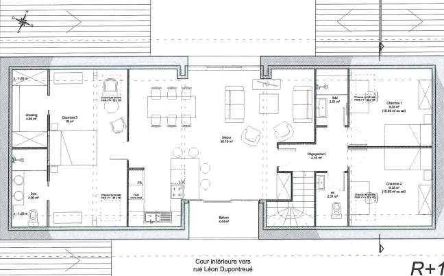 Immo80 – L'immobilier à Amiens et dans la Somme-EXCU PROJET APPARTEMENT T4 + 3 GARAGES