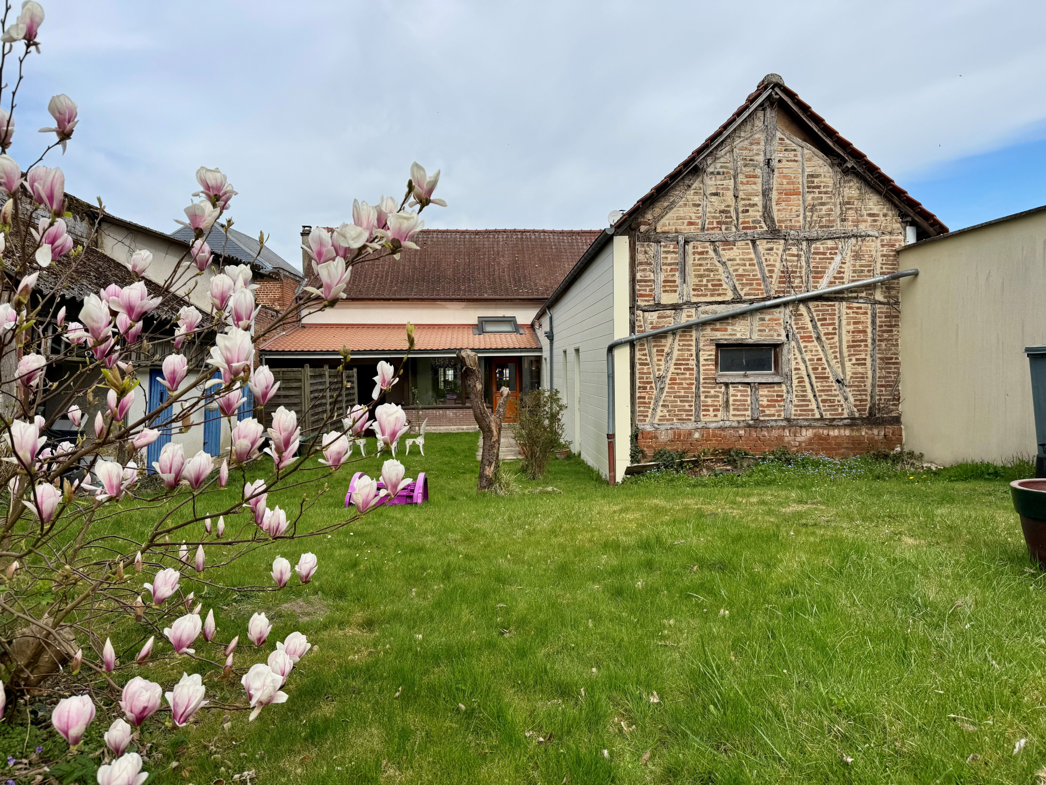Immo80 – L'immobilier à Amiens et dans la Somme-Fresnoy-au-Val – Maison 2 / 5 chambres 117m2 avec jardin et dépendances