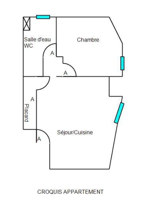 Immo80 – L'immobilier à Amiens et dans la Somme-TYPE 2 BAS HENRIVILLE – AMIENS